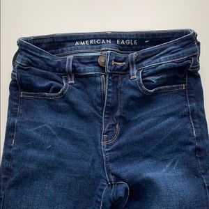 Women American Eagle Super Stretch High Waisted Denim Jeans